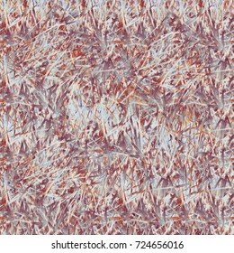 Chaotic brush mixed freehand strokes like savanna dry grass or animal fur. Distressed texture of natural colored fox, dog, cat, bear, wolf skin with fur.