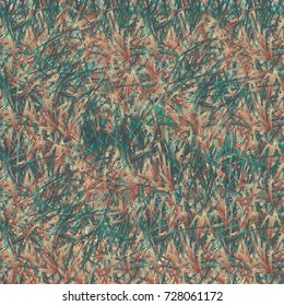 Chaotic brush mixed freehand strokes like savanna dry grass or animal fur. Distressed texture of natural colored fox, dog, cat, bear, wolf skin with fur.