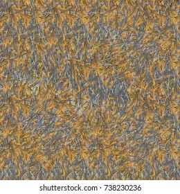 Chaotic brush mixed freehand strokes like savanna dry grass or animal fur. Distressed texture of natural colored fox, dog, cat, bear, wolf skin with fur.