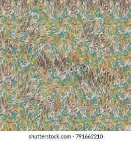 Chaotic brush mixed freehand strokes like savanna dry grass or animal fur. Distressed texture of natural colored fox, dog, cat, bear, wolf skin with fur.