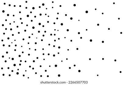 Chaotic circle dots points random shape size background 