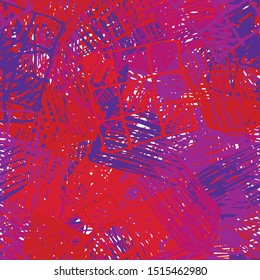 Chaotic color grunge texture. Seamless abstract pattern of simple elements. Structure of old vintage surface