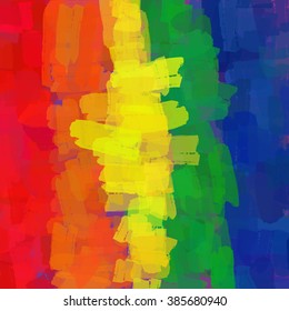 Chaotic colorful dabs, abstract background. Vector element for your design.