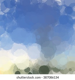 Chaotic colorful dabs, abstract background. Vector element for your design.