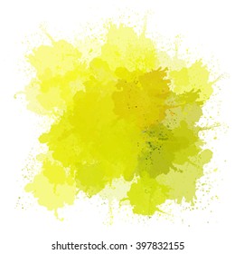 Chaotic colorful dabs, abstract background. Vector element for your design.
