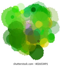 Chaotic colorful dabs, abstract background. Vector element for your design.