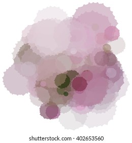 Chaotic colorful dabs, abstract background. Vector element for your design.