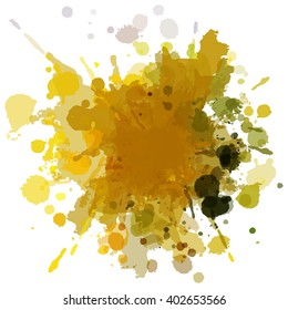 Chaotic colorful dabs, abstract background. Vector element for your design.