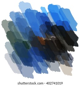 Chaotic colorful dabs, abstract background. Vector element for your design.