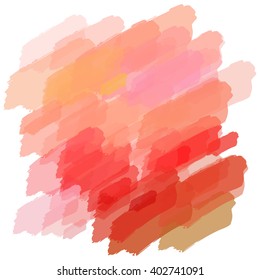Chaotic colorful dabs, abstract background. Vector element for your design.