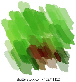 Chaotic colorful dabs, abstract background. Vector element for your design.