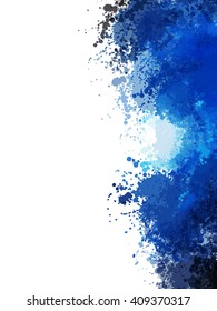 Chaotic colorful dabs, abstract background. Vector element for your design.