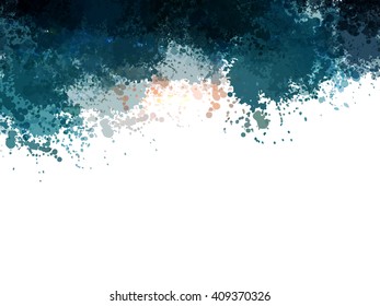 Chaotic colorful dabs, abstract background. Vector element for your design.