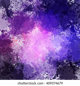Chaotic colorful dabs, abstract background. Vector element for your design.