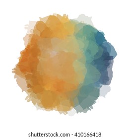 Chaotic colorful dabs, abstract background. Vector element for your design.
