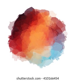 Chaotic colorful dabs, abstract background. Vector element for your design.