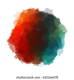 Chaotic colorful dabs, abstract background. Vector element for your design.