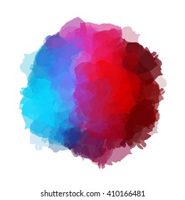 Chaotic colorful dabs, abstract background. Vector element for your design.