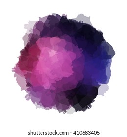 Chaotic colorful dabs, abstract background. Vector element for your design.