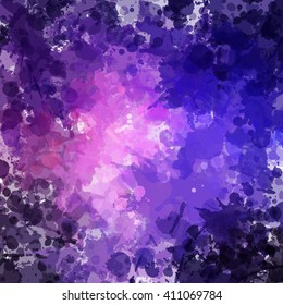 Chaotic colorful dabs, abstract background. Vector element for your design.