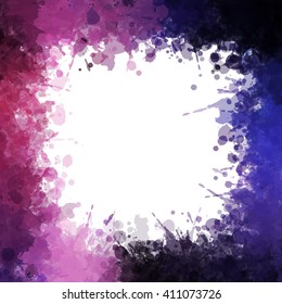 Chaotic colorful dabs, abstract background. Vector element for your design.