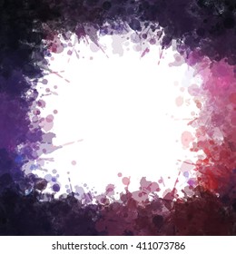 Chaotic colorful dabs, abstract background. Vector element for your design.