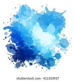 Chaotic colorful dabs, abstract background. Vector element for your design.