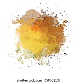 Chaotic colorful dabs, abstract background. Vector element for your design.