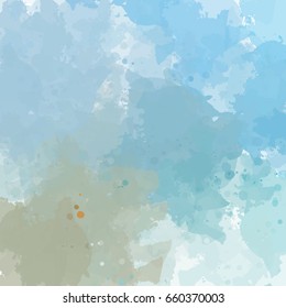 Chaotic colorful dabs, abstract background. Vector element for your design.