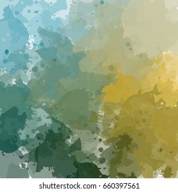 Chaotic colorful dabs, abstract background. Vector element for your design.