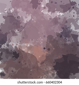 Chaotic colorful dabs, abstract background. Vector element for your design.