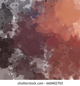 Chaotic colorful dabs, abstract background. Vector element for your design.