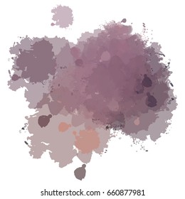 Chaotic colorful dabs, abstract background. Vector element for your design.
