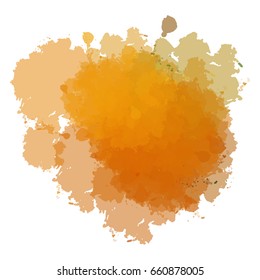 Chaotic colorful dabs, abstract background. Vector element for your design.