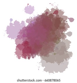 Chaotic colorful dabs, abstract background. Vector element for your design.