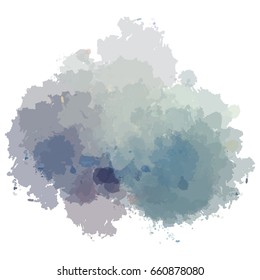 Chaotic colorful dabs, abstract background. Vector element for your design.