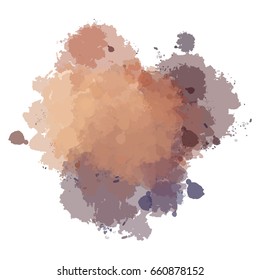 Chaotic colorful dabs, abstract background. Vector element for your design.