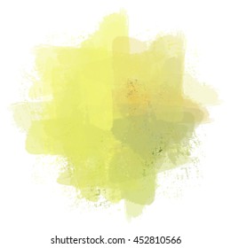 Chaotic colorful dabs on a white background. A vector element for your design.
