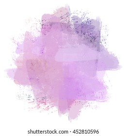 Chaotic colorful dabs on a white background. A vector element for your design.