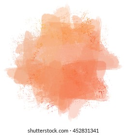 Chaotic colorful dabs on a white background. A vector element for your design.