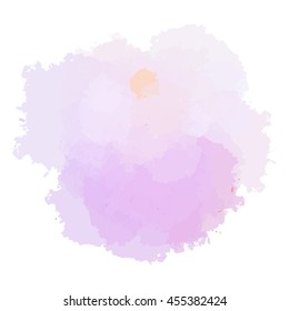 Chaotic colorful dabs on a white background. A vector element for your design.