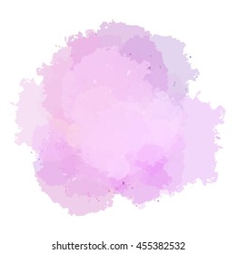 Chaotic colorful dabs on a white background. A vector element for your design.
