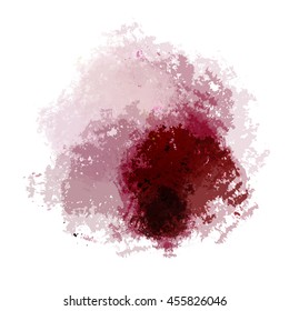 Chaotic colorful dabs on a white background. A vector element for your design.