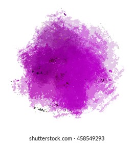 Chaotic colorful dabs on a white background. A vector element for your design.