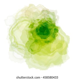 Chaotic colorful dabs on a white background. A vector element for your design.