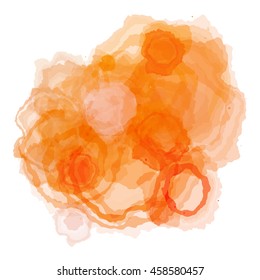 Chaotic colorful dabs on a white background. A vector element for your design.