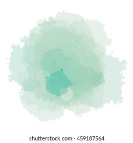 Chaotic colorful dabs on a white background. A vector element for your design.