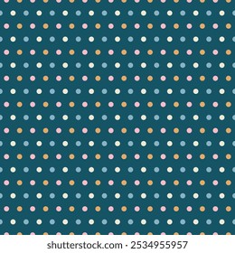 Chaotic Colorful Polka Dots vector design illustration