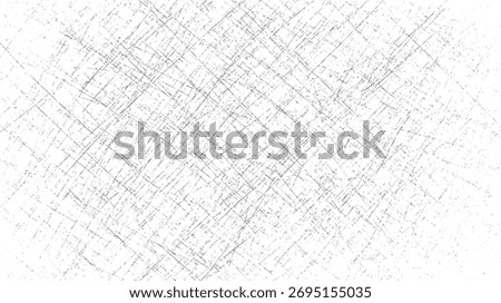 Chaotic crisscross scratch line overlay texture. Abstract distressed pattern with scattered strokes and intersecting lines. Perfect for vintage design
