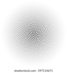 chaotic dots halftone background. vector graphic element for design
